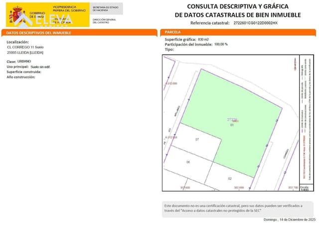 Interior del {Terreno urbano} a {Balafia}