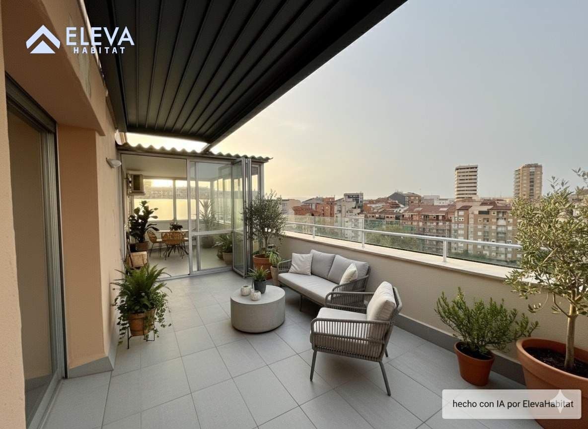 Façana exterior del {Ático} en venda a {Princep de Viana-Clot}