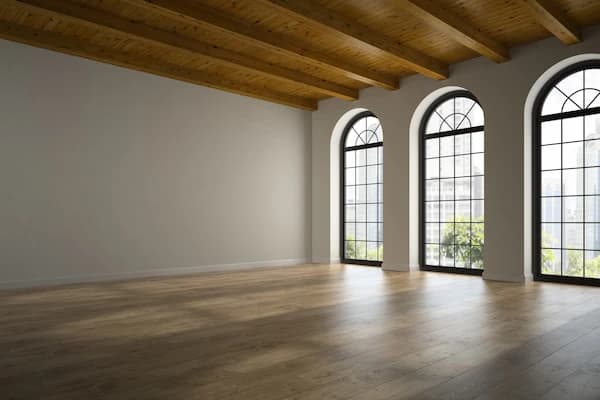 Foto de la mateixa habitació després del home staging virtual amb IA